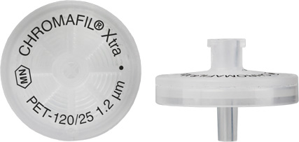 729229 Filtry strzykawkowe, z nadrukiem, CHROMAFIL Xtra PET, 25 mm, 1.2 µm